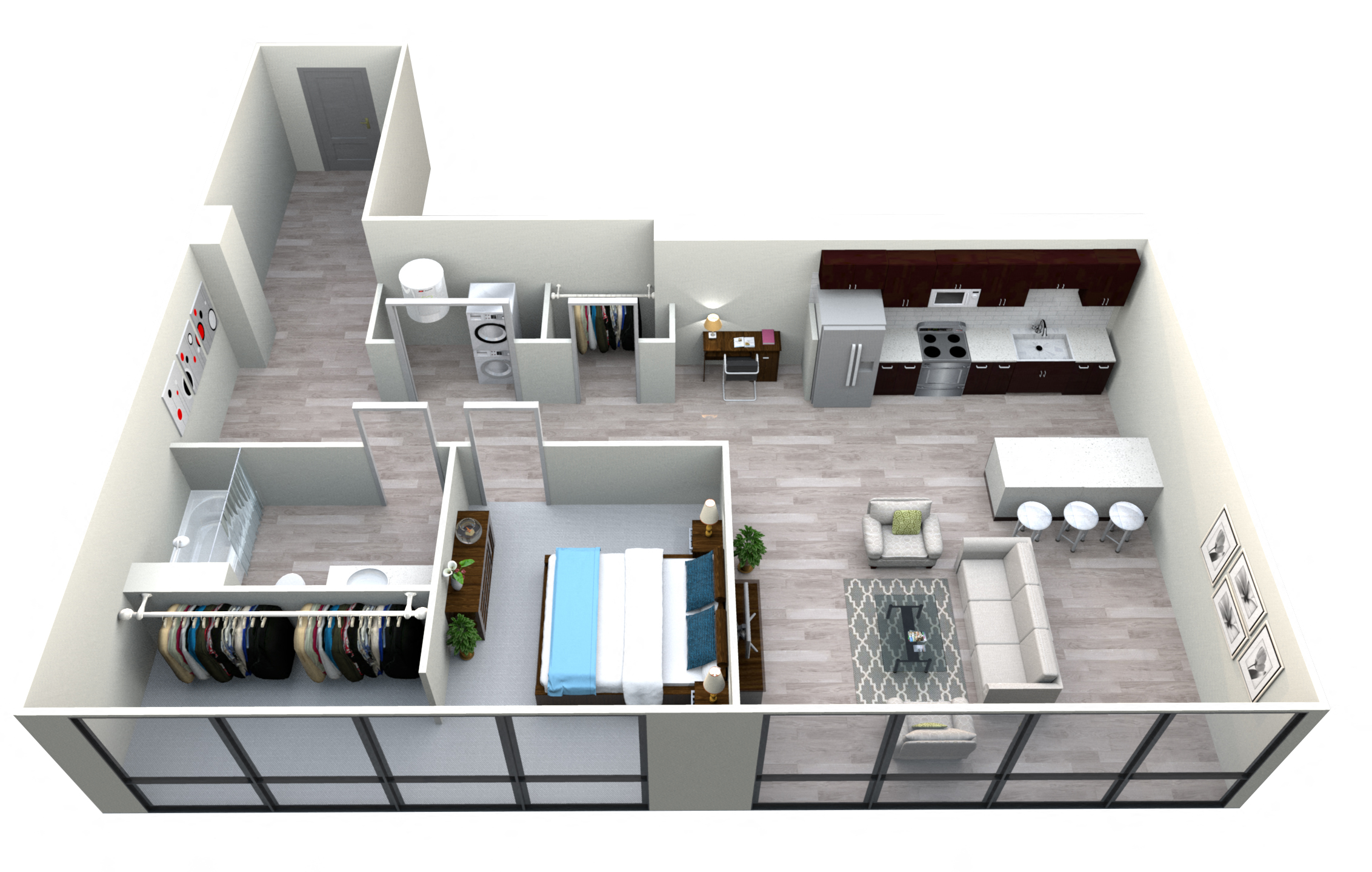 A08 The Grand Luxury Apartments Historically known as Traders on Grand at The Grand, Missouri, 64106