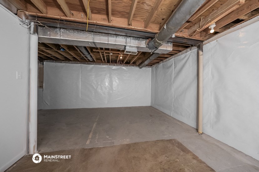 the basement of a house that is being remodeled