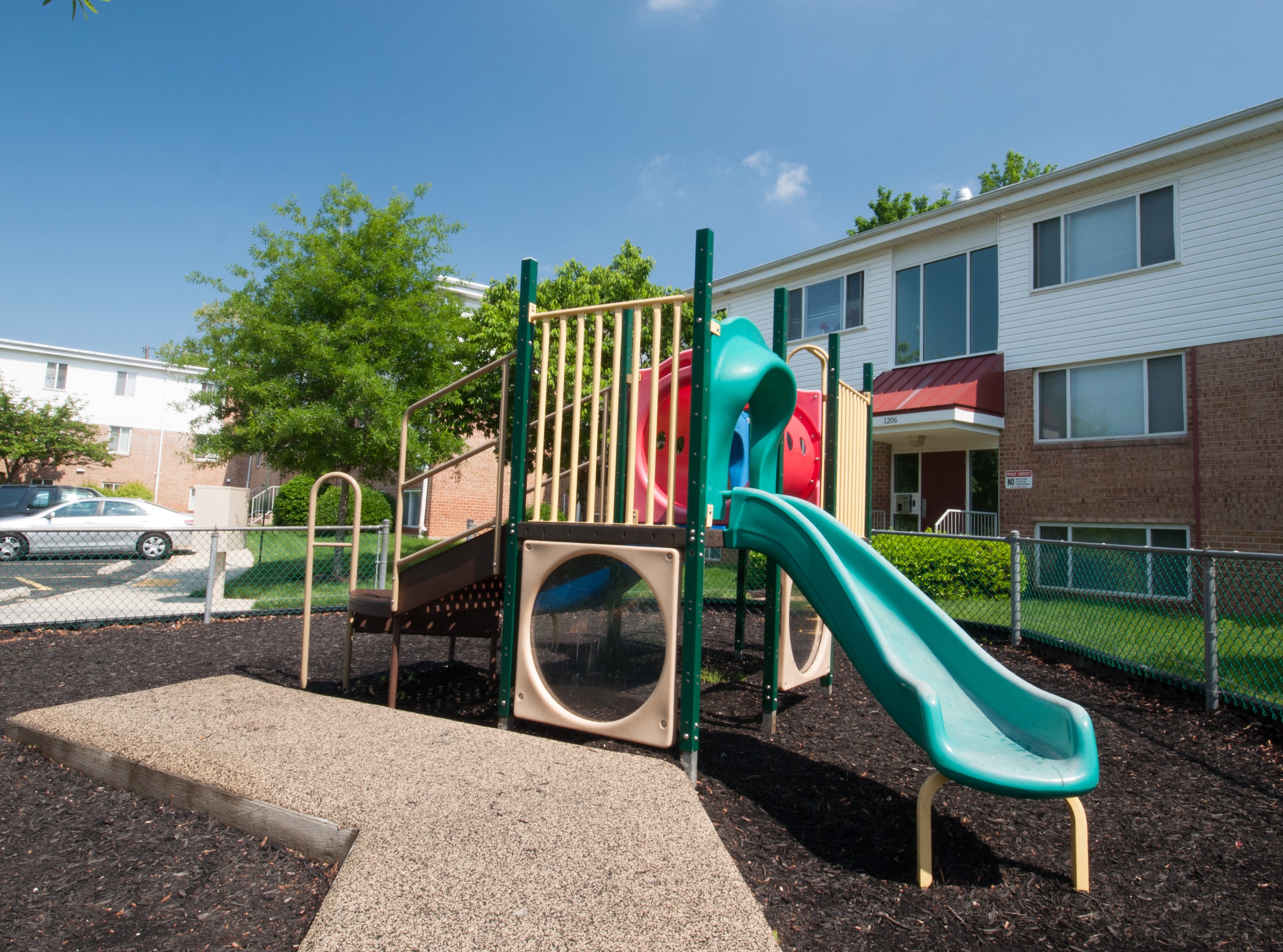 our apartments have a playground for kids to play