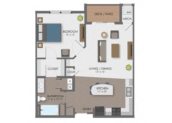 Floor plan Floor plan at The Edison at Avonlea, Lakeville, MN