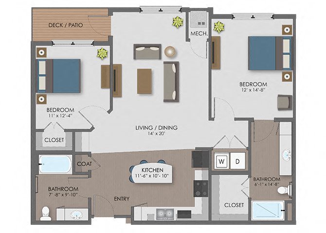 Floor plan Floor plan at The Edison at Avonlea, Lakeville, Minnesota
