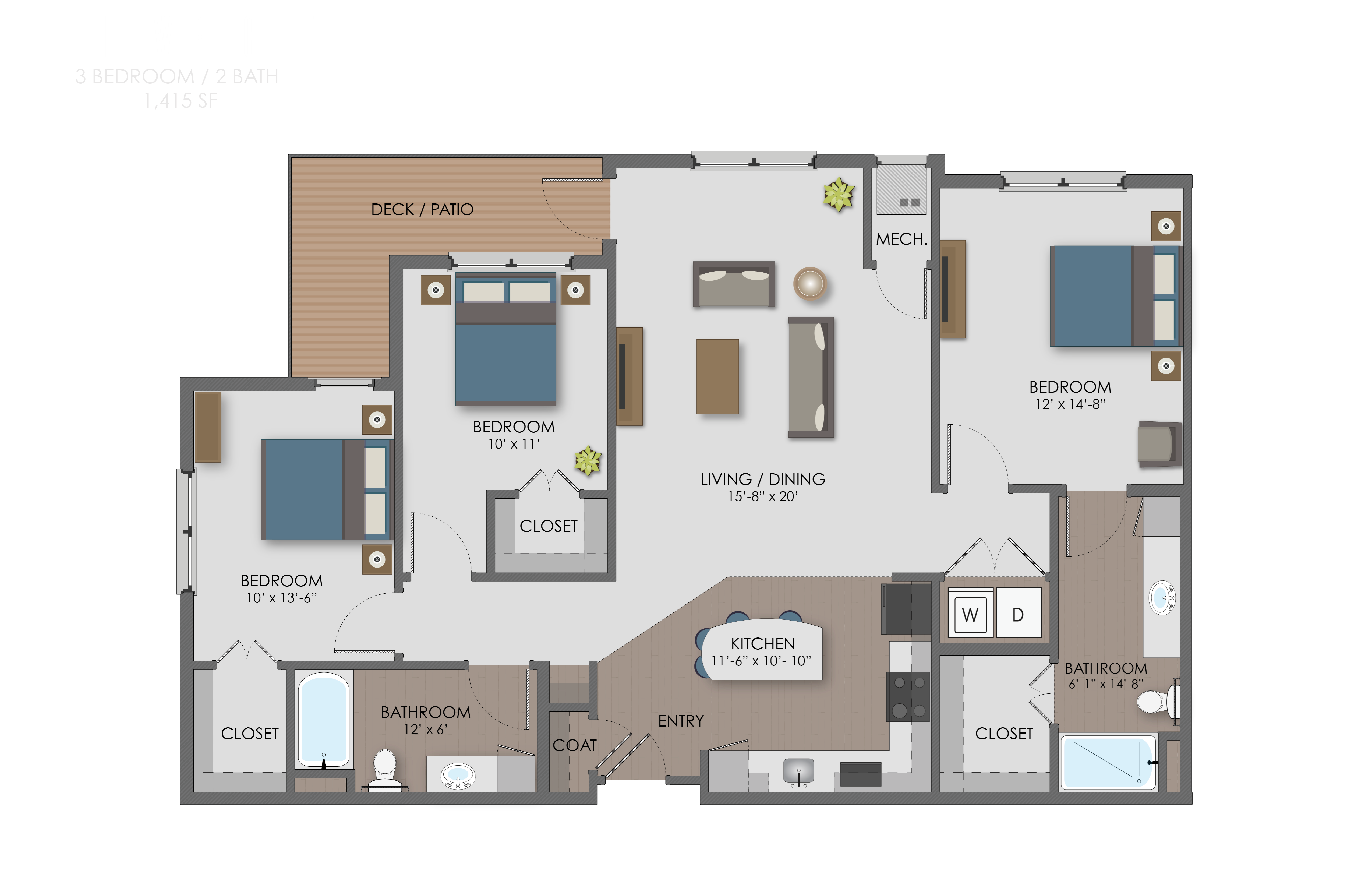 Floor plan Floor plan at The Edison at Avonlea, Lakeville