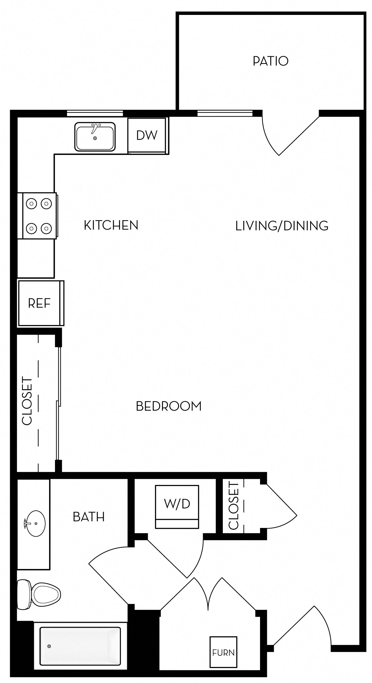 Studio Floor Plan 1
