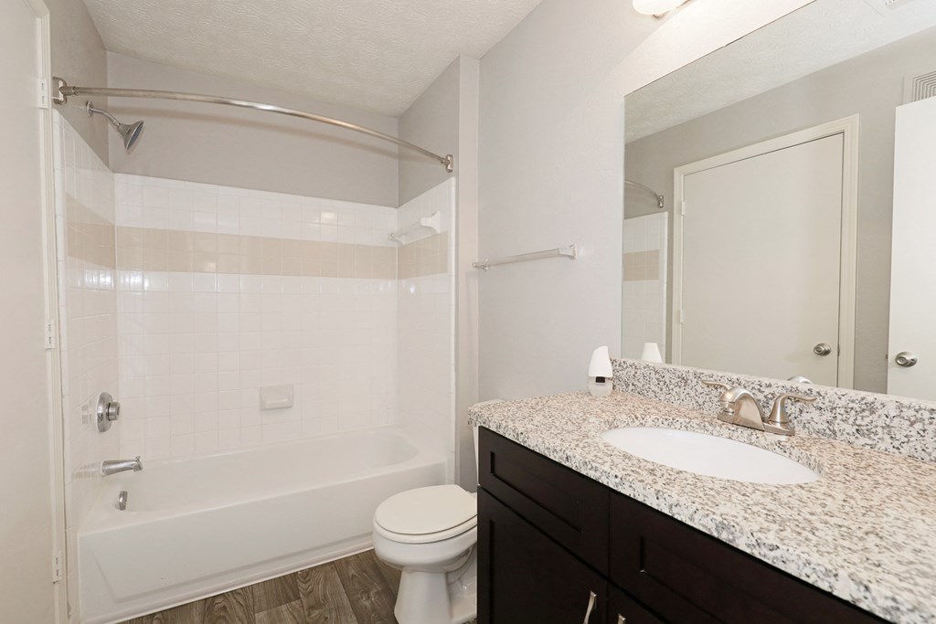 the preserve at ballantyne commons apartments bathroom with tub and sink