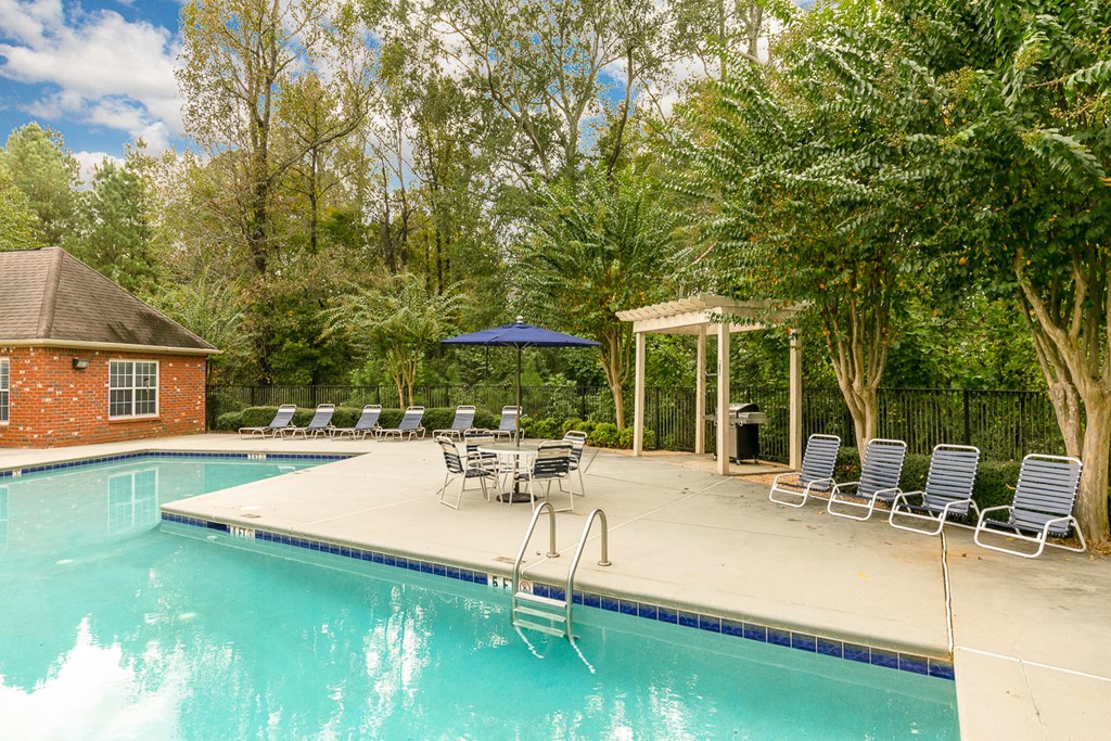 the swimming pool at our apartments
