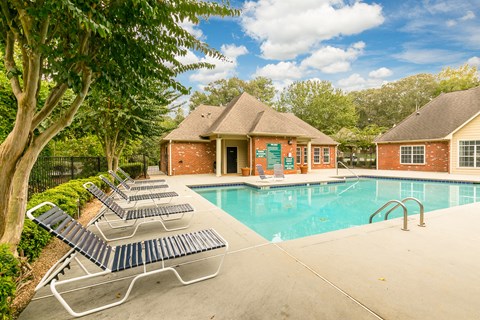 the swimming pool at our apartments