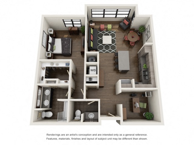 A2 Floor Plan at The Residences at Thornwood, Germantown