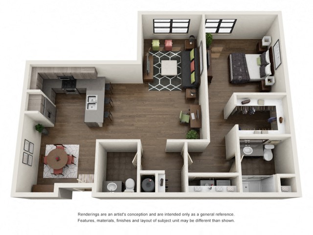 A3c Floor Plan at The Residences at Thornwood, Germantown, TN, 38138