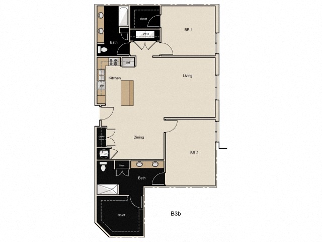 B3b Floor Plan at The Residences at Thornwood, Tennessee
