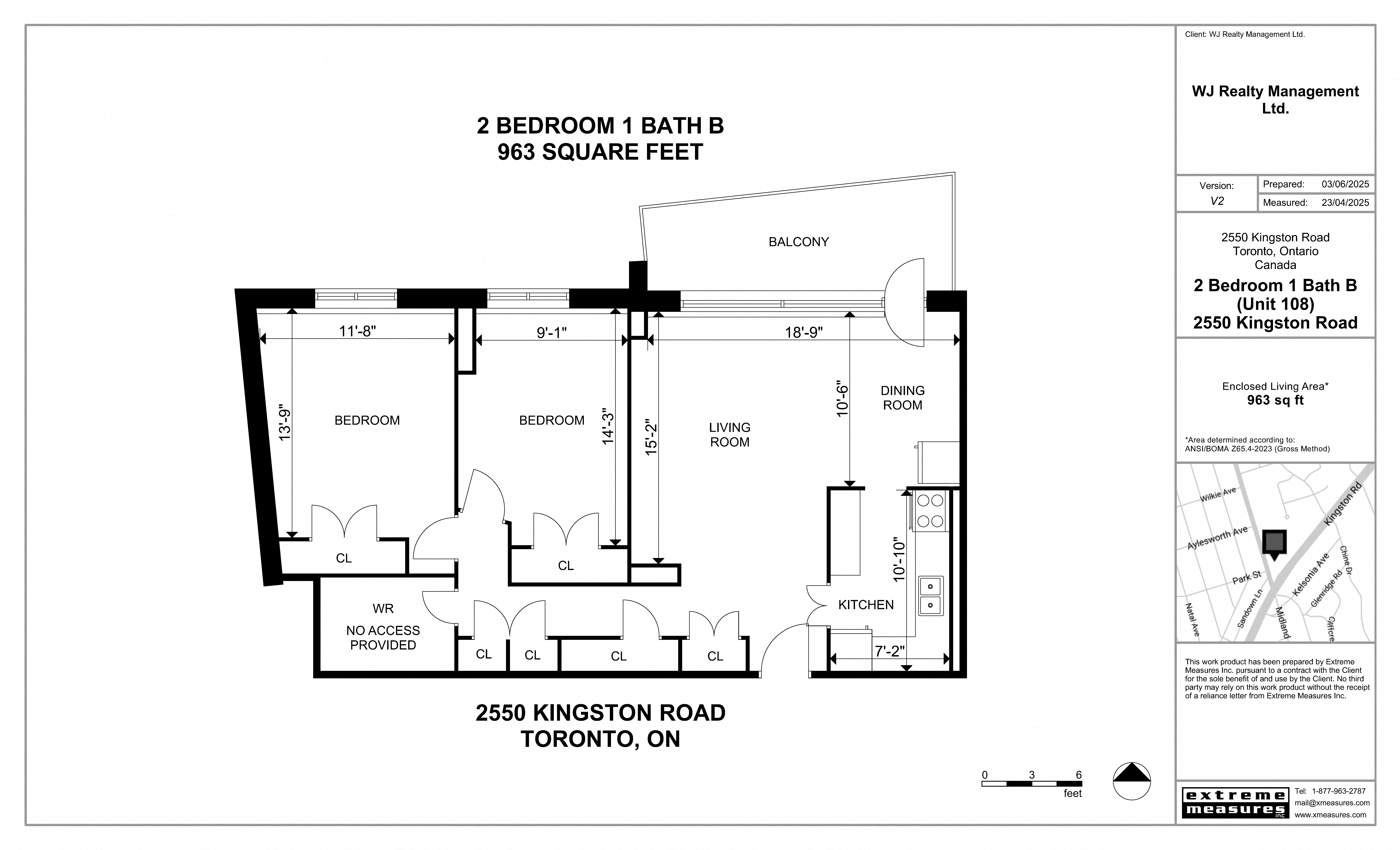 2 Bedroom B Floorplan