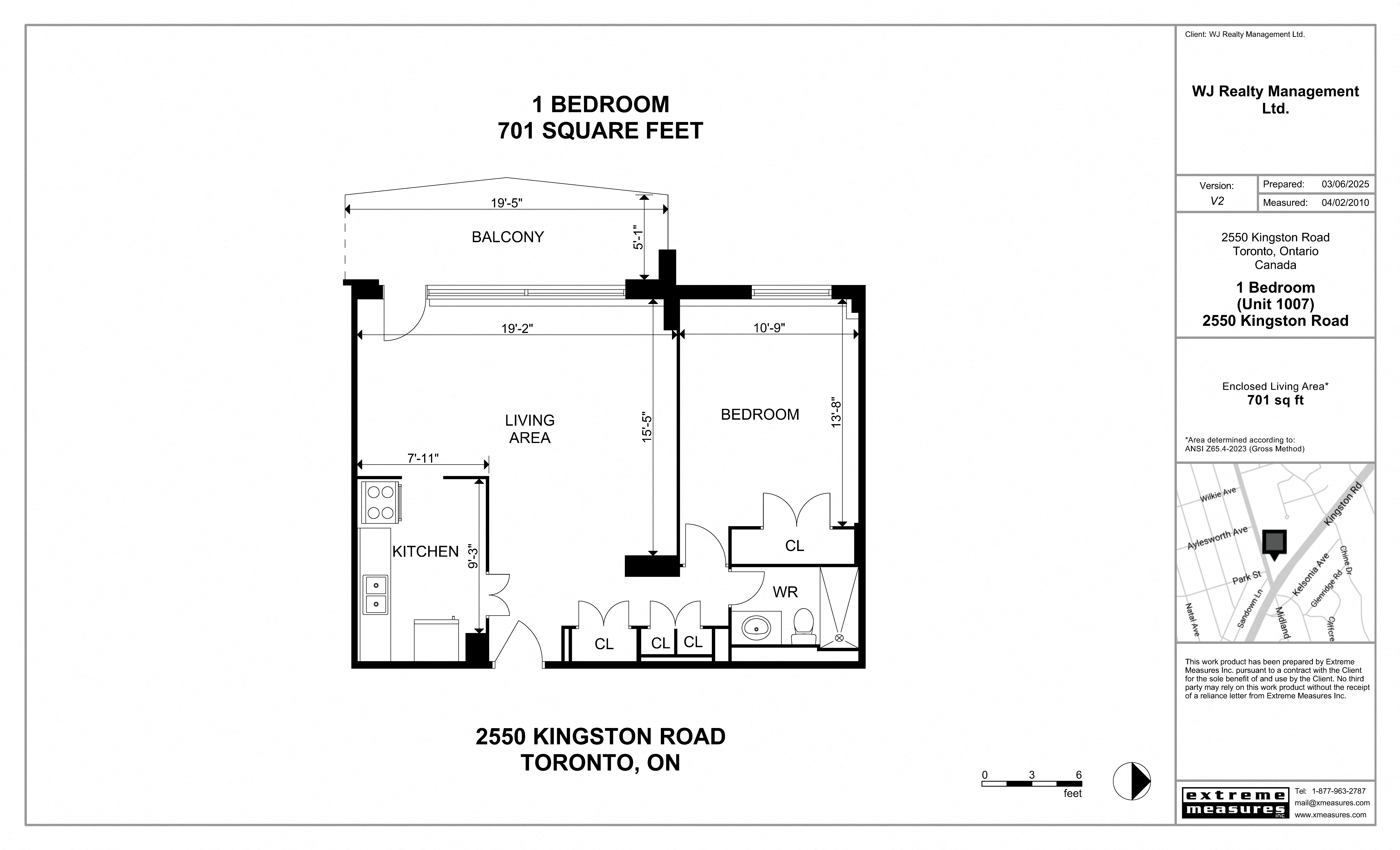 1 Bedroom Floorplan