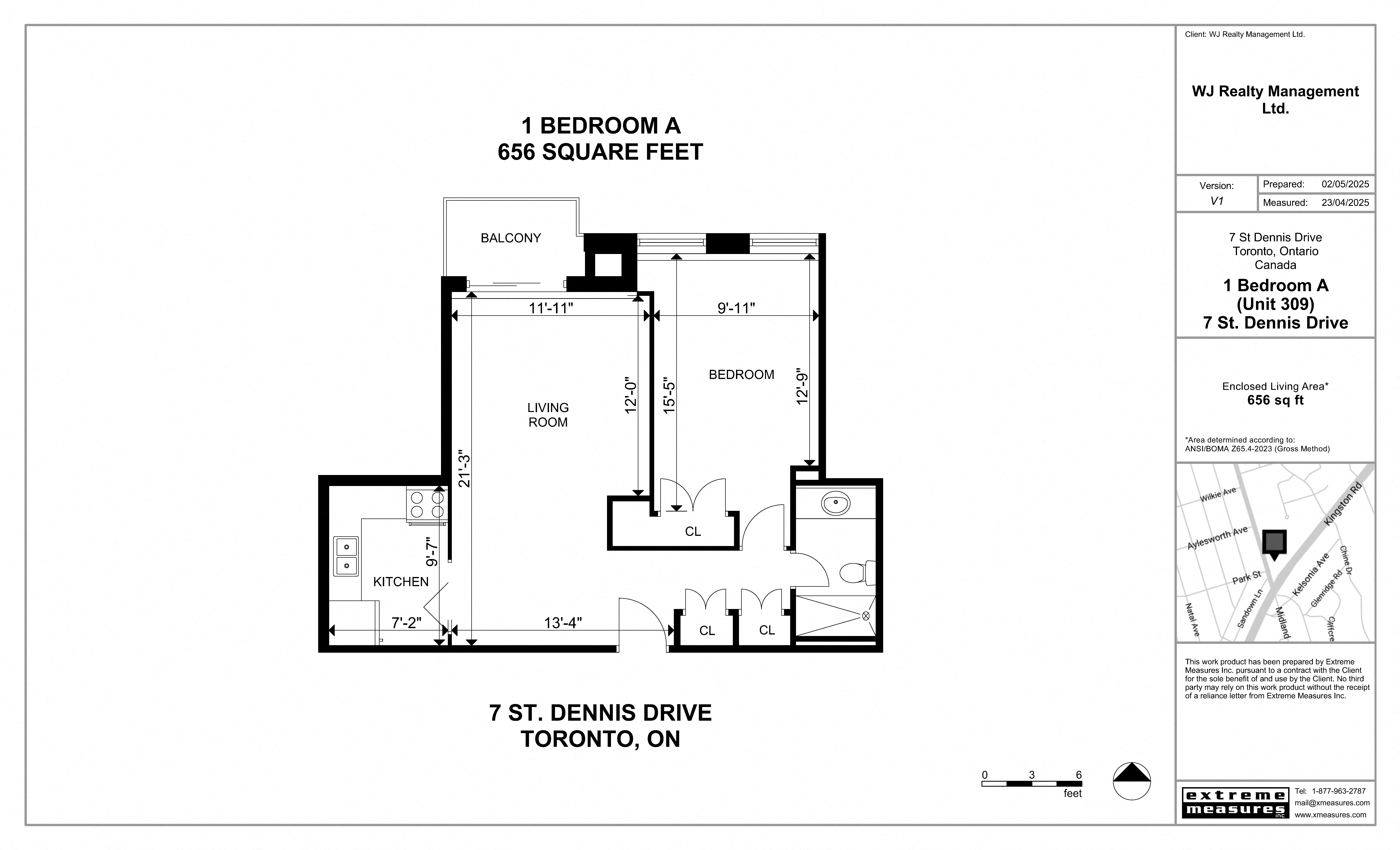 1 Bedroom A Floorplan