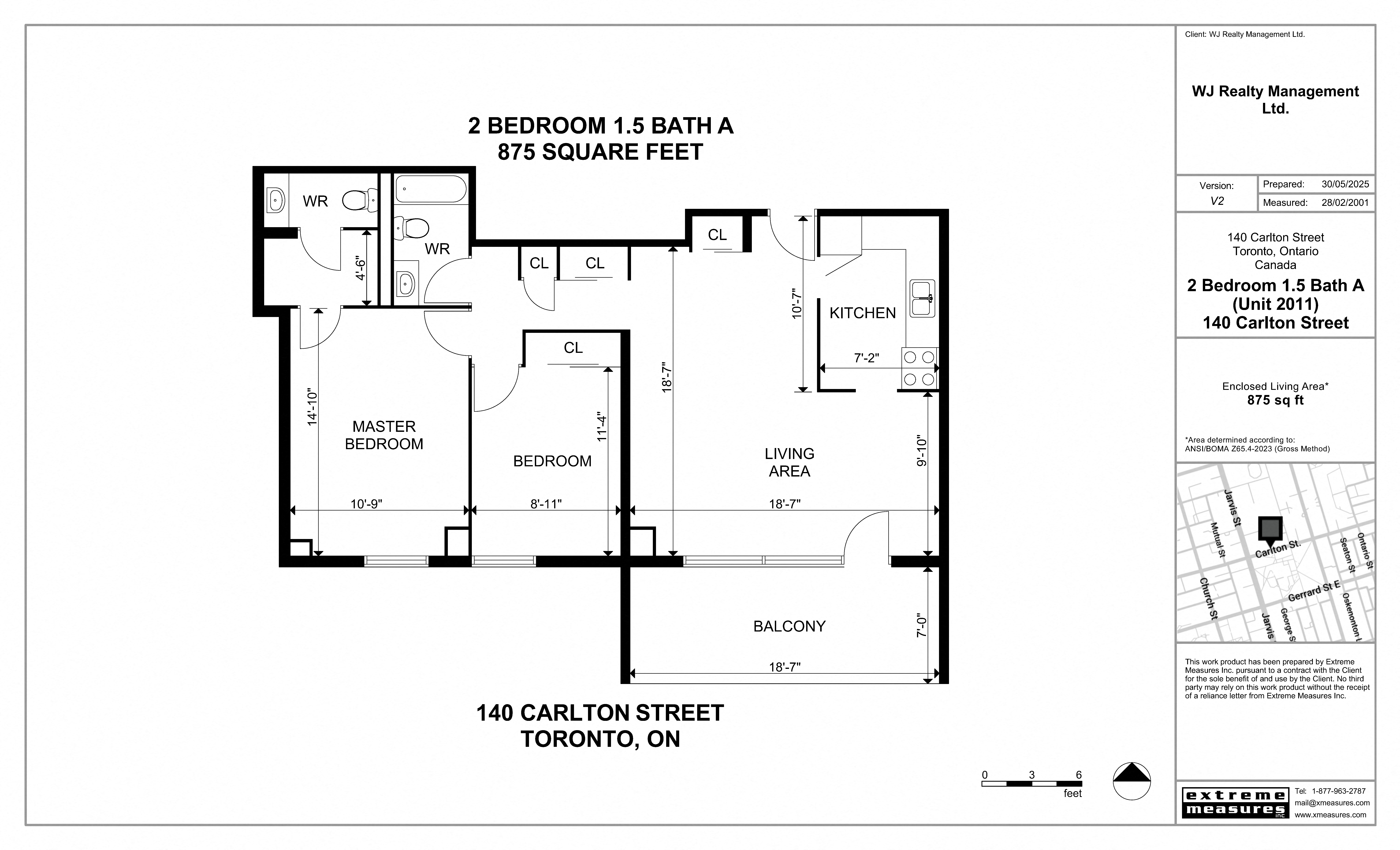 2 Bedroom 1.5 Bathroom A Floor Plan