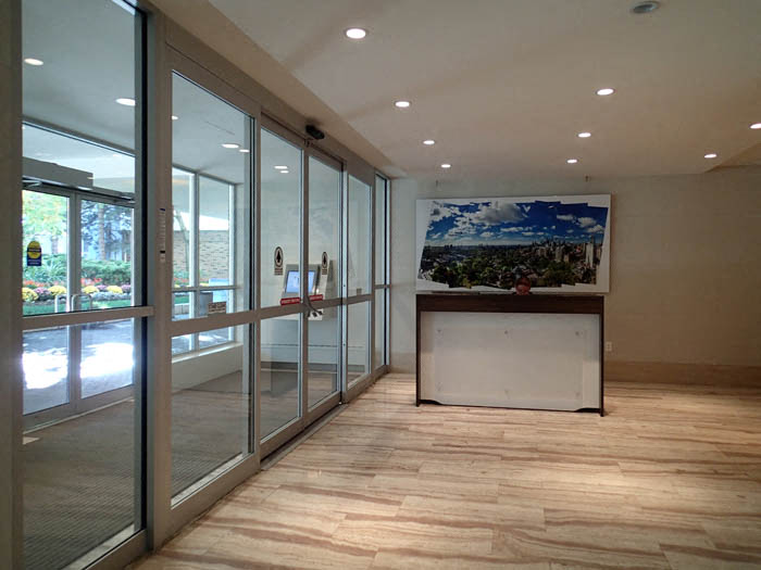 The Security Desk in the Lobby