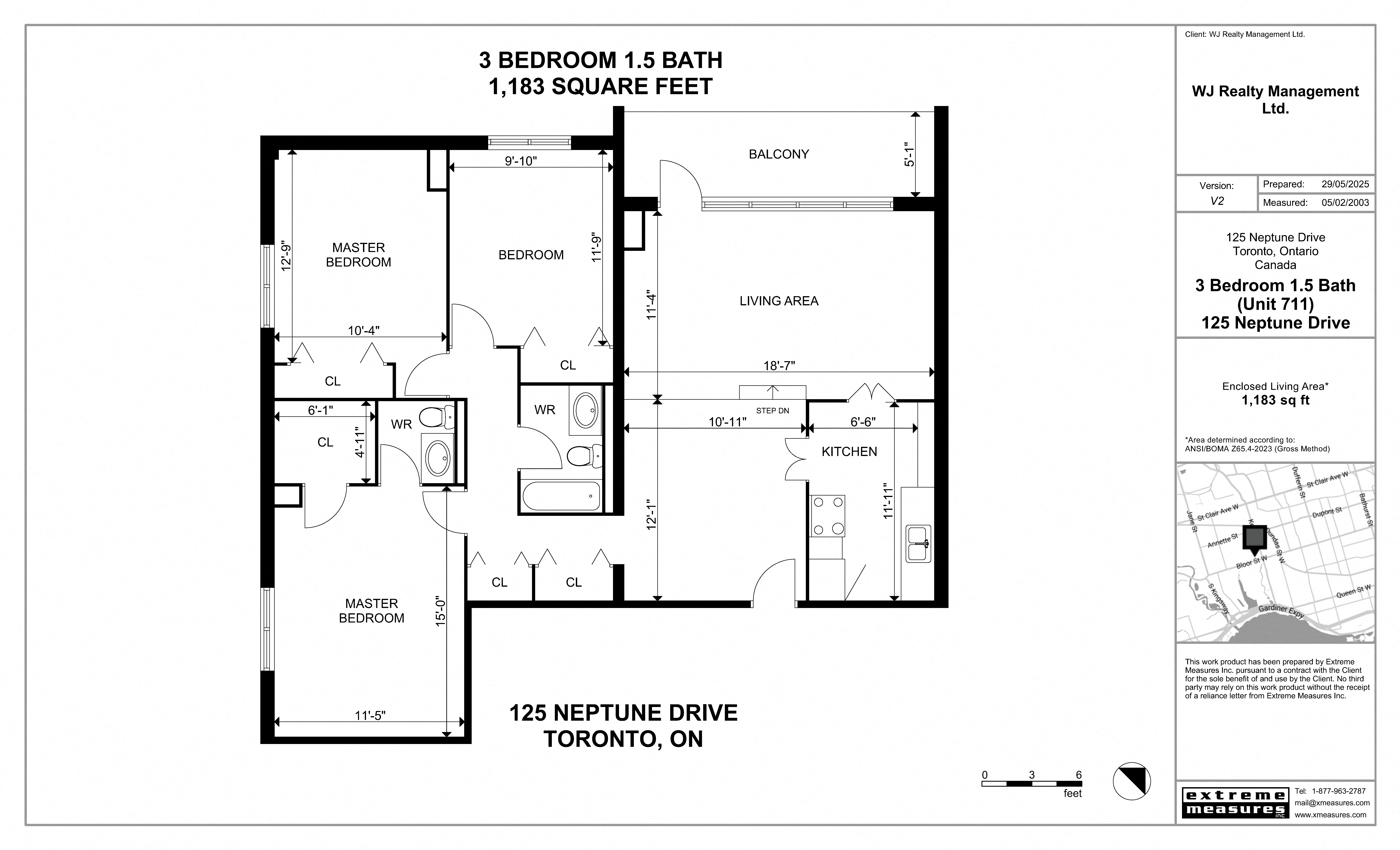 3 Bedroom 1.5 Bath Floorplan