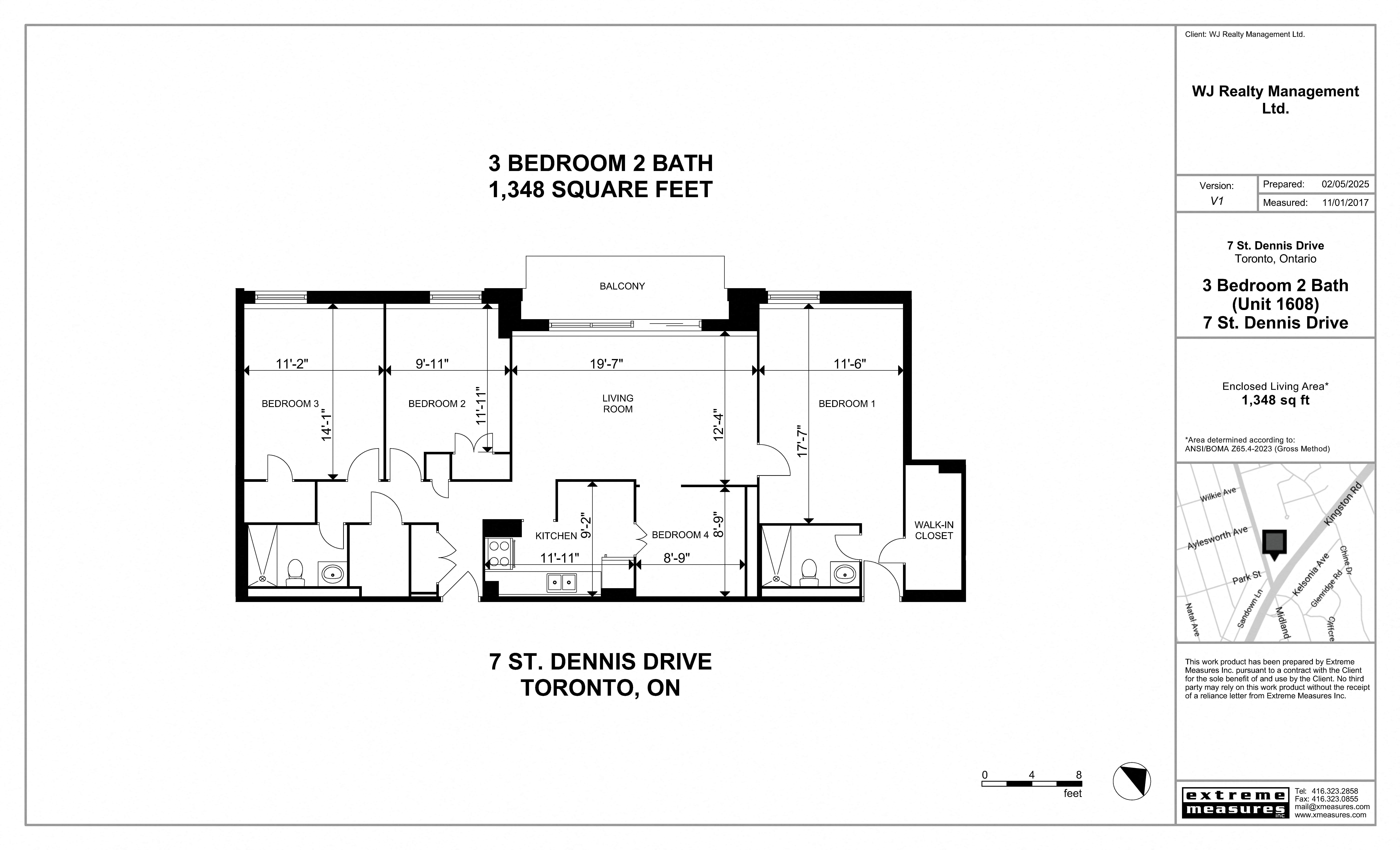 3 Bed 2 Bath Floorplan