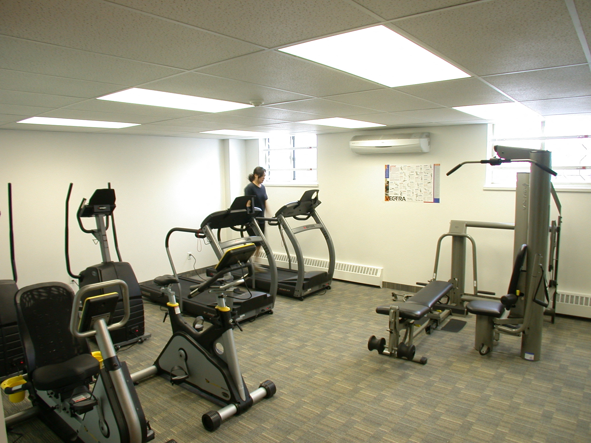 a woman working out in the gym