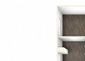 Three Bedroom Floor Plan Three Bedroom Floor Plan at Skyline Tower Apartments, Fort Wayne, IN, 46802