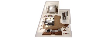 Chelsea Floor Plan at RoCo Apartments, Fargo, North Dakota, 58102