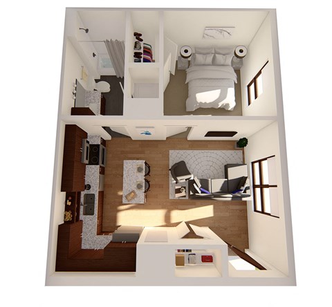 Concord Floor Plan at RoCo Apartments, Fargo, nD 58102