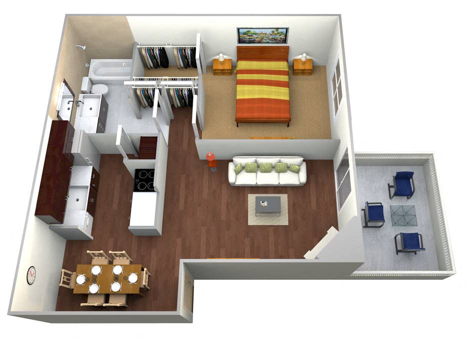 One Bedroom One Bath