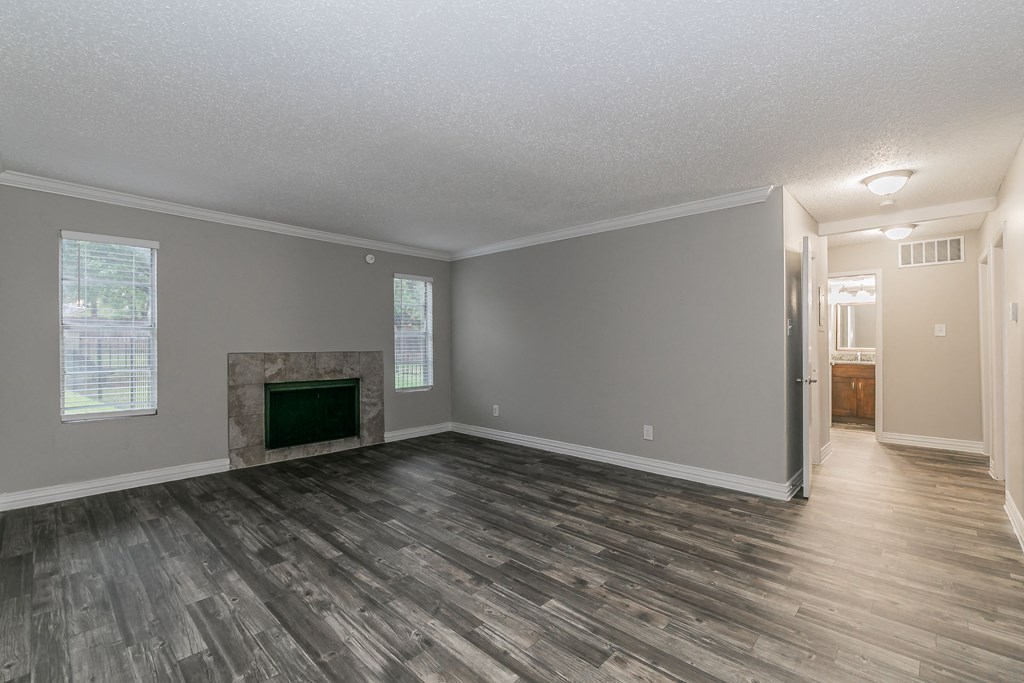 Living room with natural light and neutral paint tones
