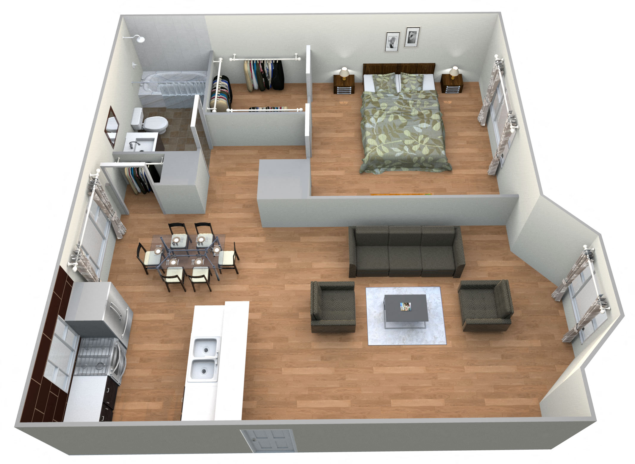 Lily - 1 Bedroom w/ 1 Bath