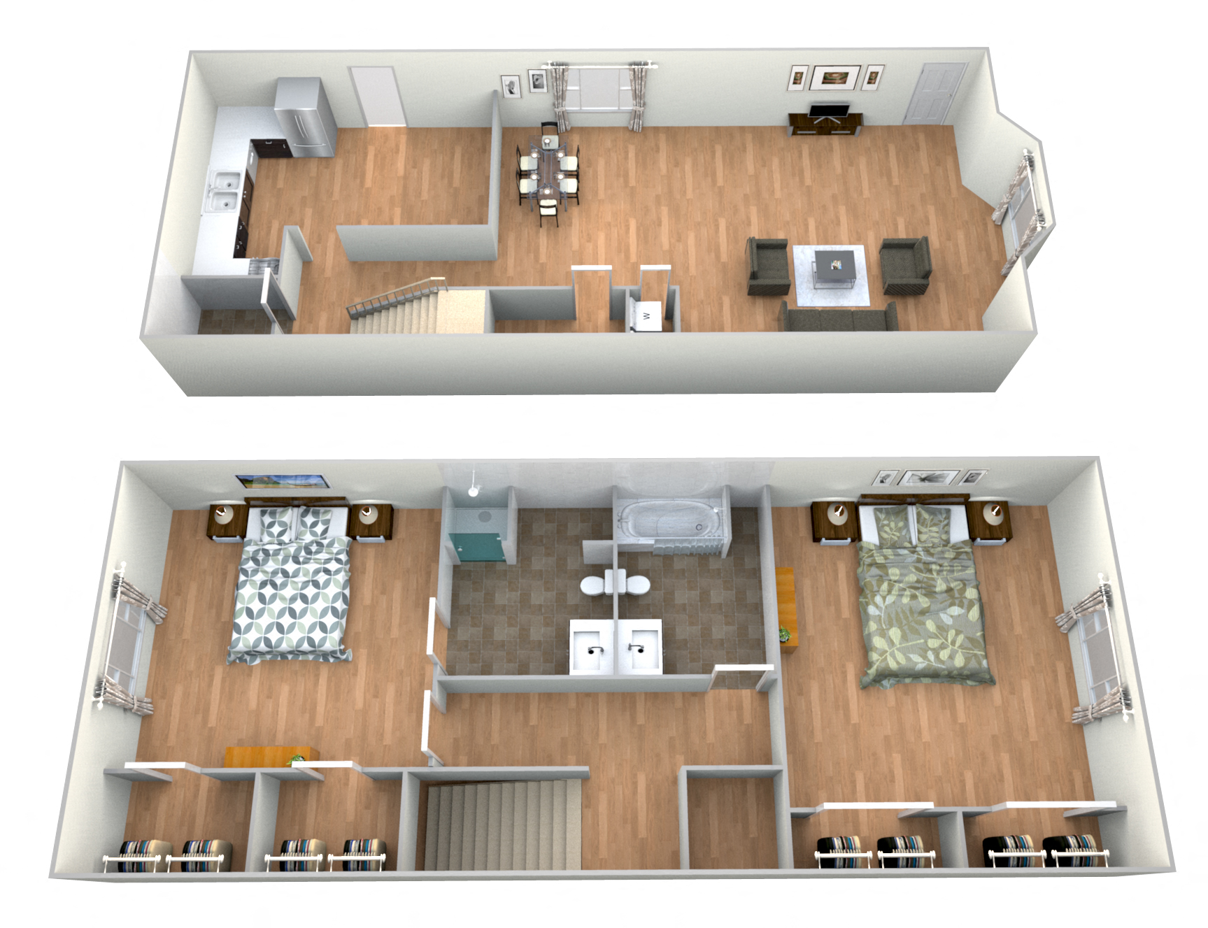 Hibiscus - 2 Bedroom w/ 2.5 Baths