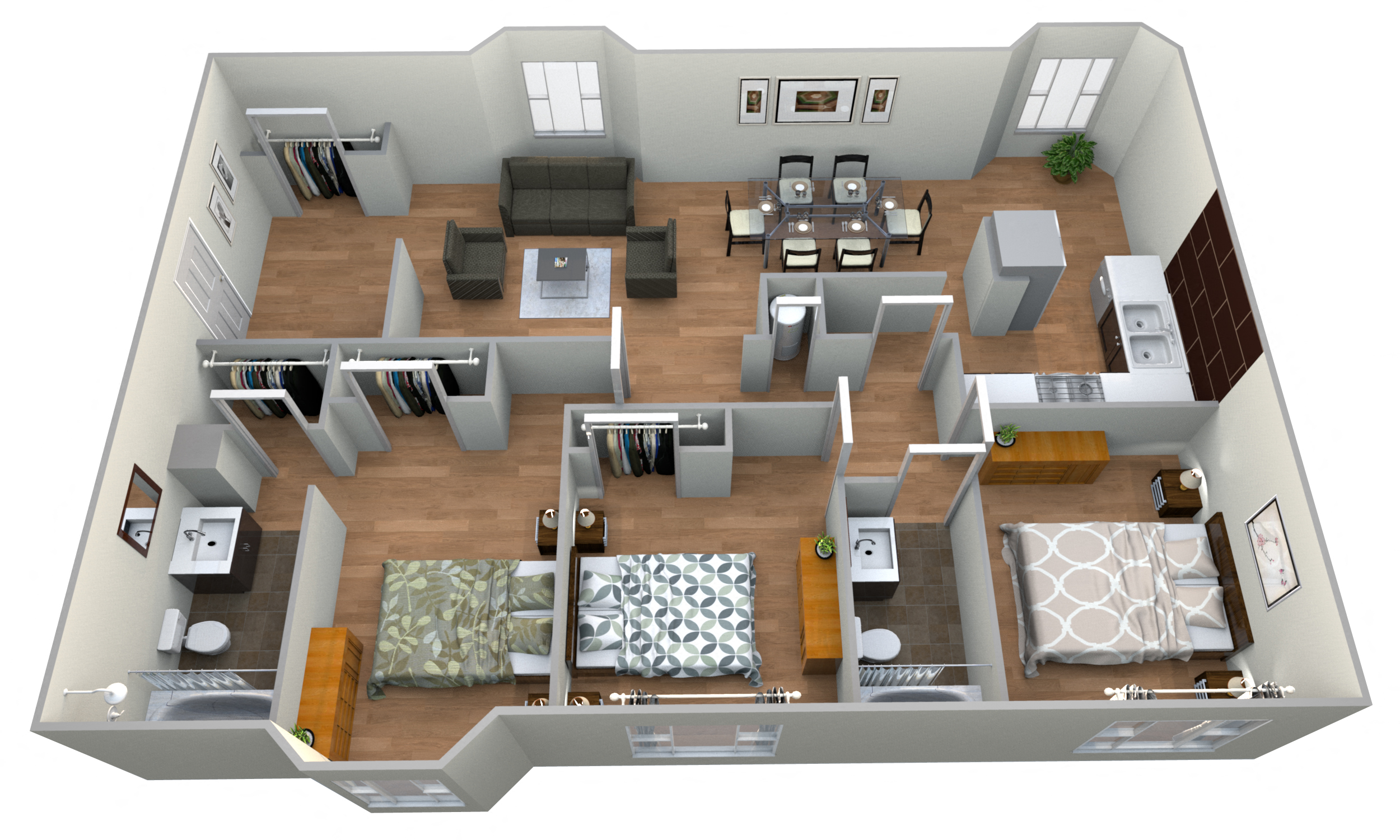 Jasmine - 3 Bedroom w/ 2 Baths