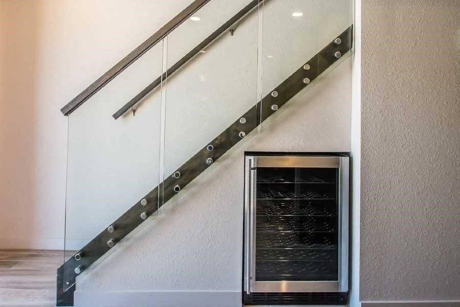 Glass staircase
