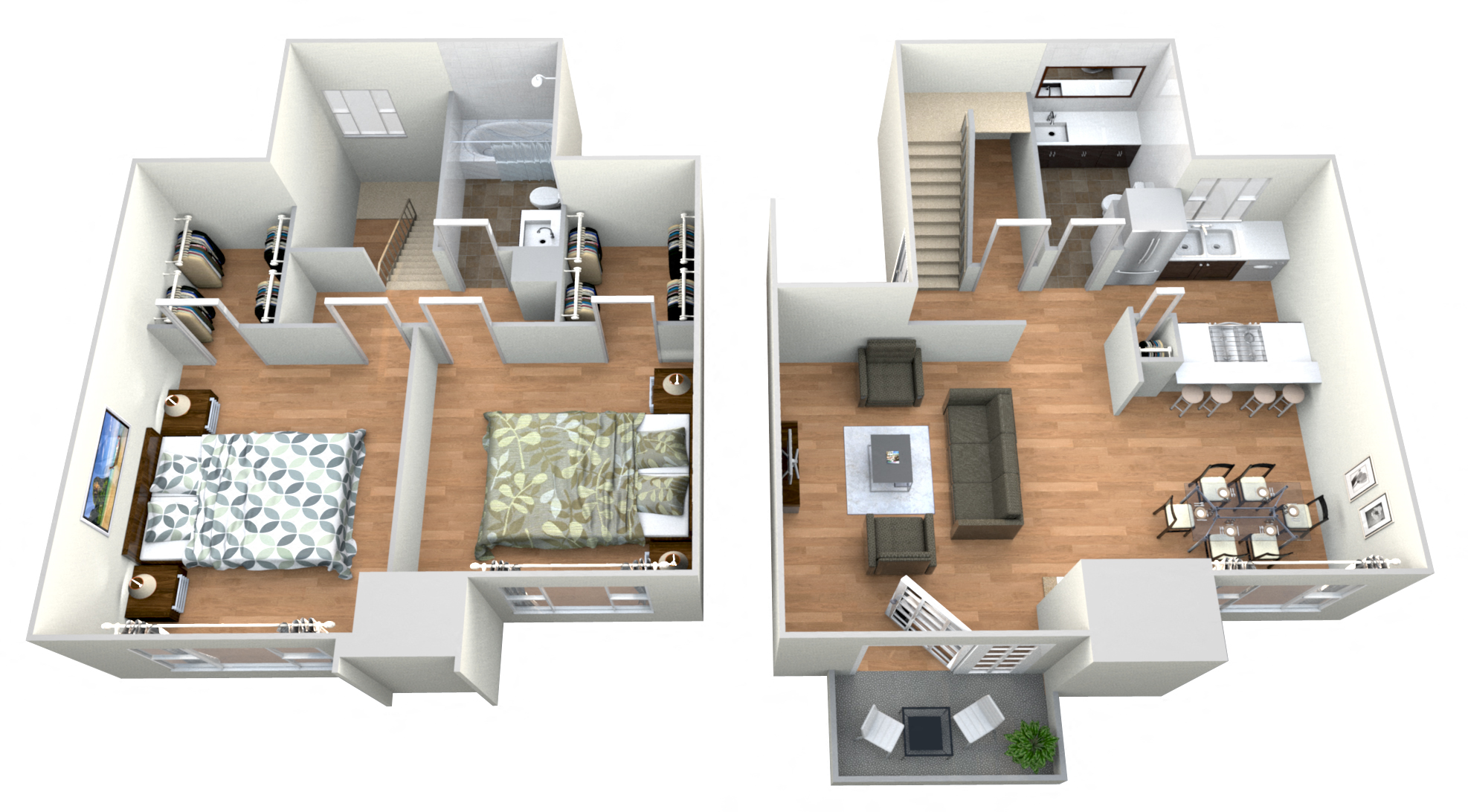 Texas Star - 2 Bedroom  1.5 Baths