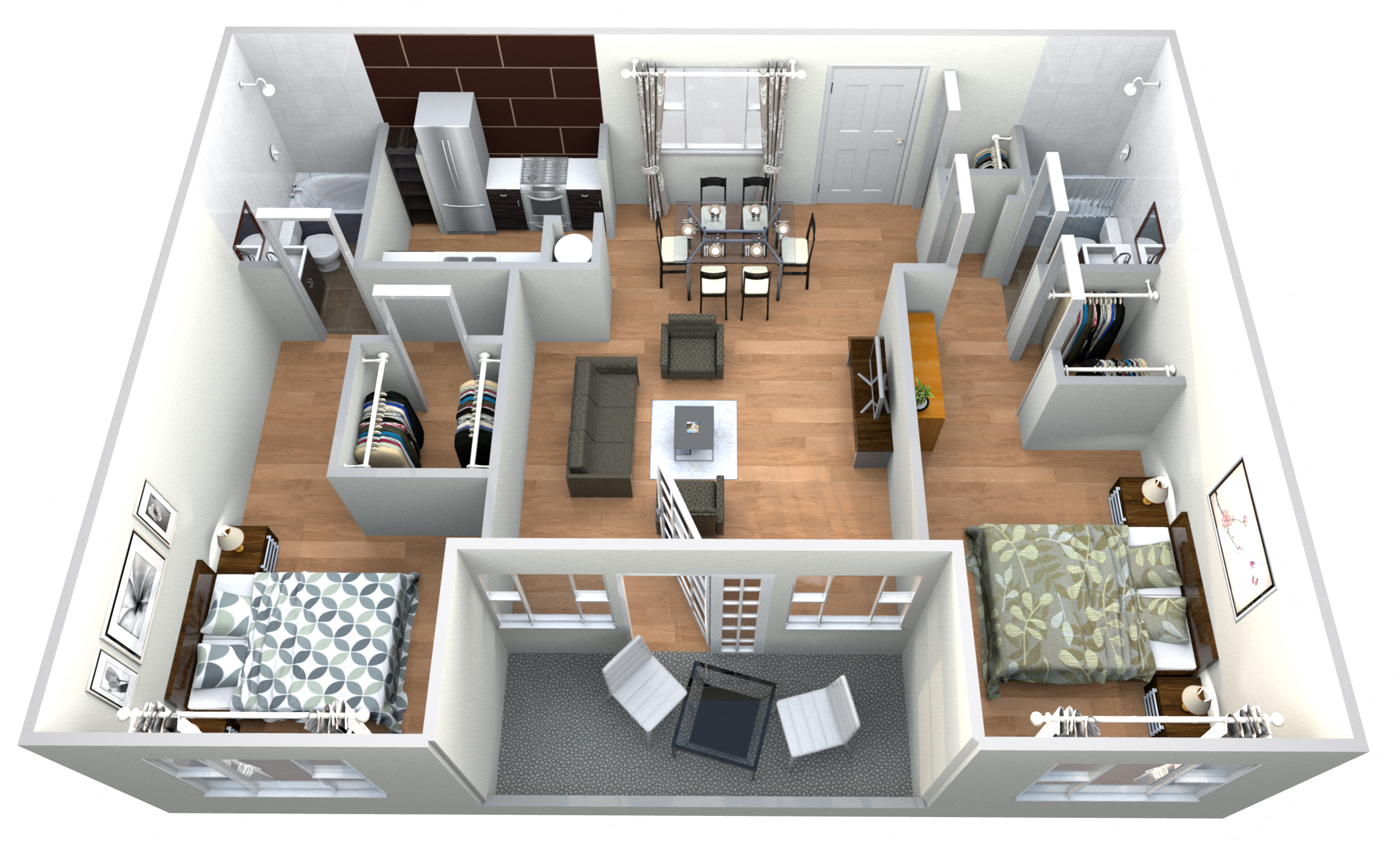 Palm Grove - 2 bed 2 bath