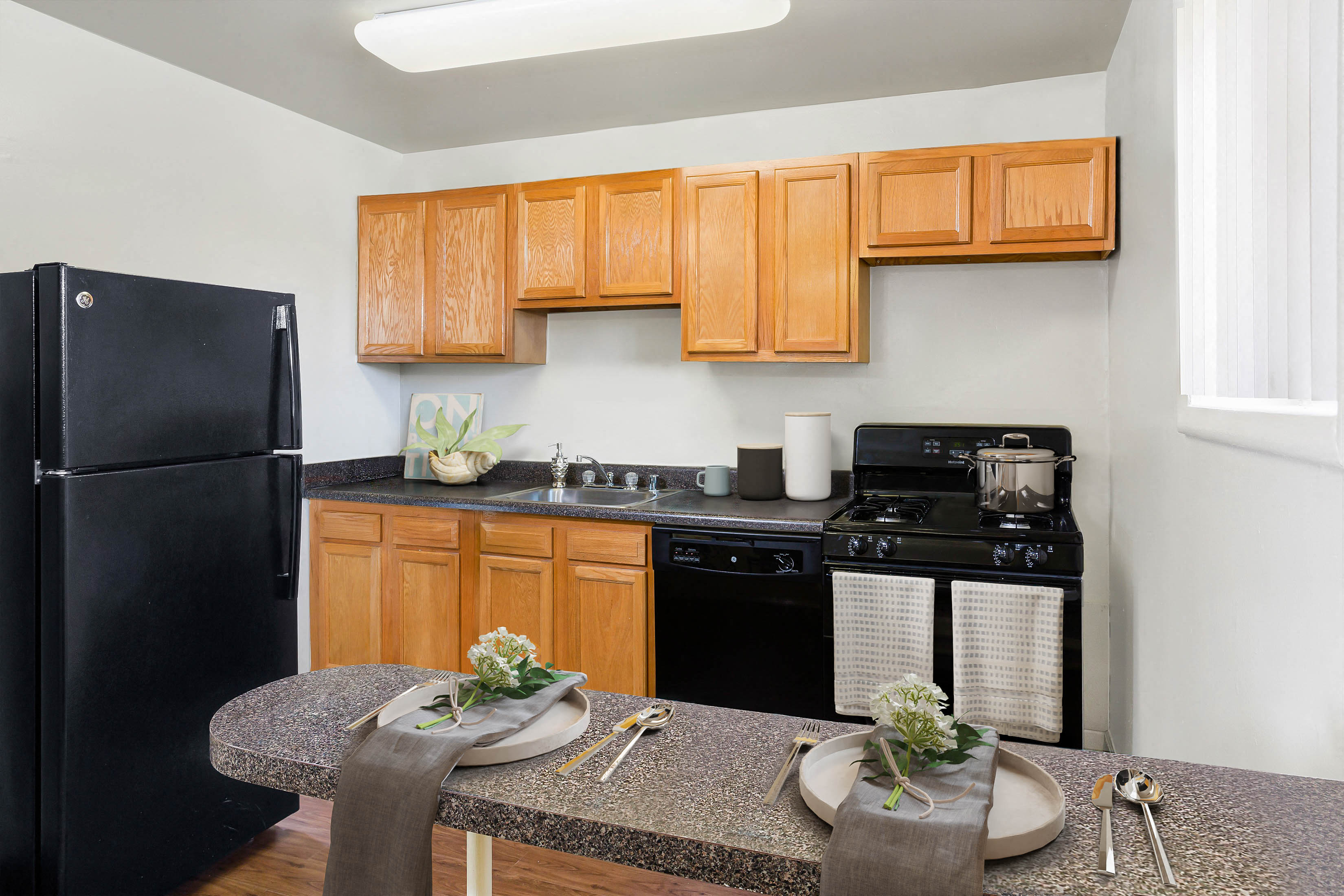 The Dona kitchen with breakfast bar