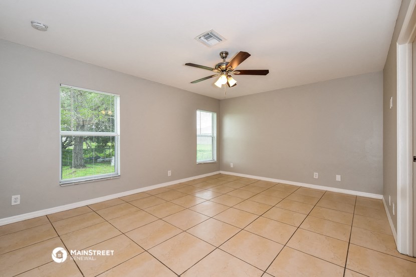 the living room is clean and ready to use