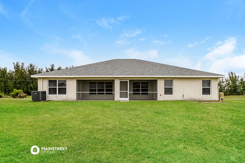 a large lawn in front of a house