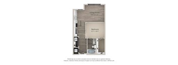 Stafford Studio Floor Plan at Mayfaire Flats, Wilmington, NC