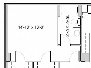 Floor plan of a 2 bed, 2 bath apartment at Amesbury Gate in Bedford, NS