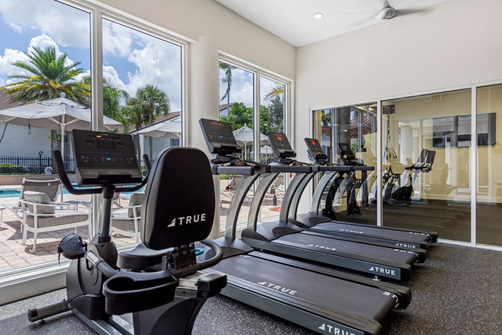 the gym at the preserve apartments