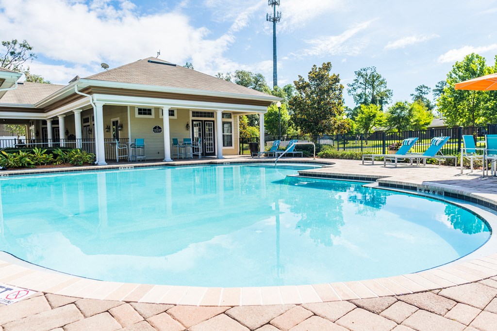 the swimming pool at our apartments
