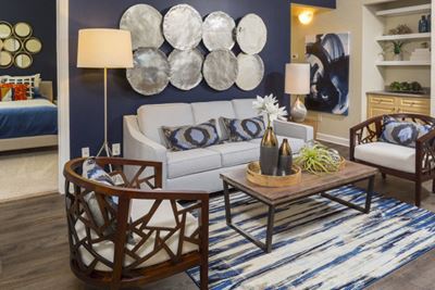 Living room Park at Crossroads Apartments in Cary, NC