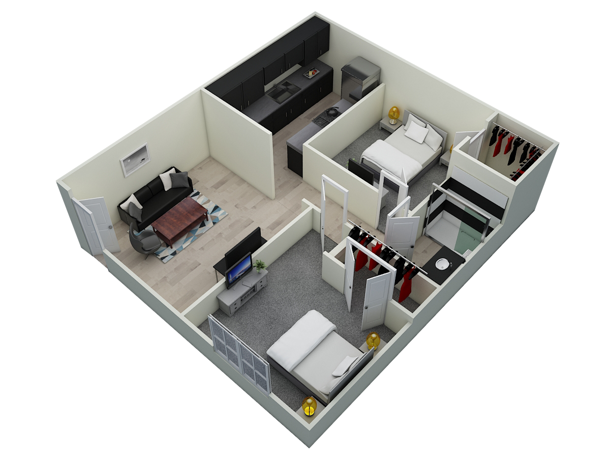 Van Gogh - 2 Bedroom & 1 Bath