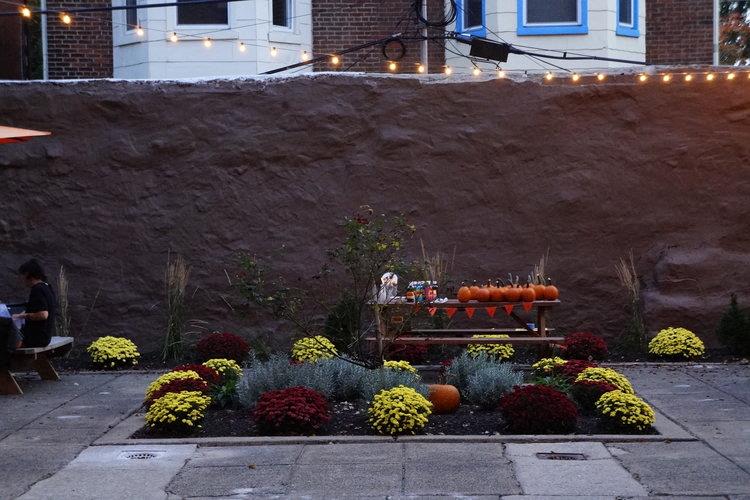 Off-campus apartments patio