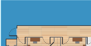 Off-campus apartment floor plan Student apartments in University City floor plan
