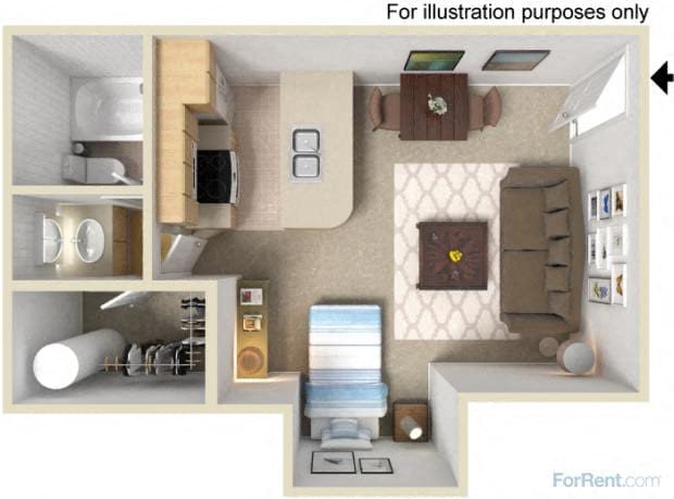 Studio Floor Plan 1