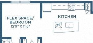 Two Bedroom Floor Plan - B14 Two Bedroom Floor Plan - B14