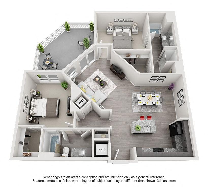 Two Bedroom Floor Plan - B10