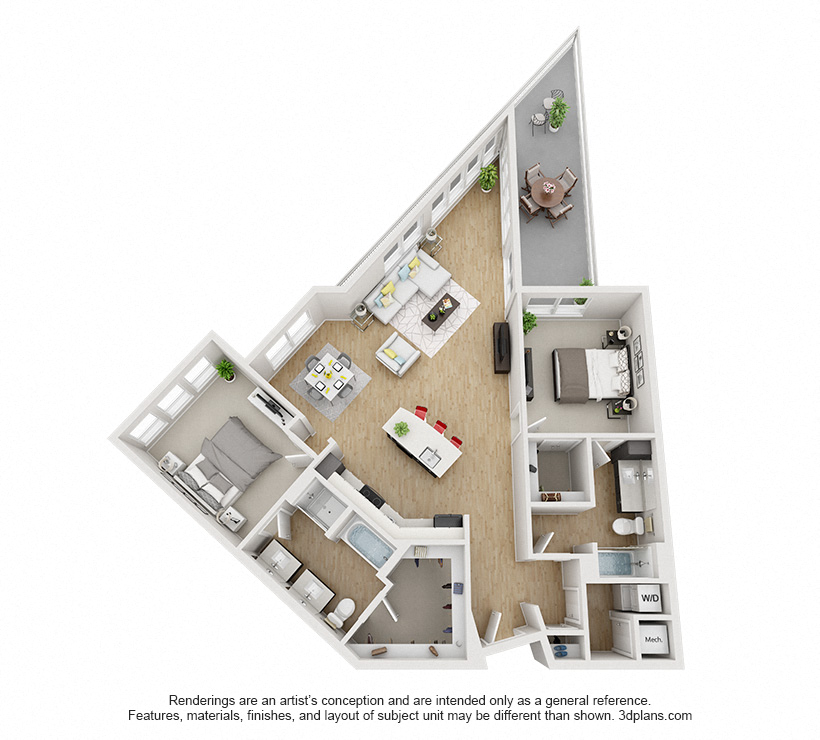 Two Bedroom Floor Plan - B11