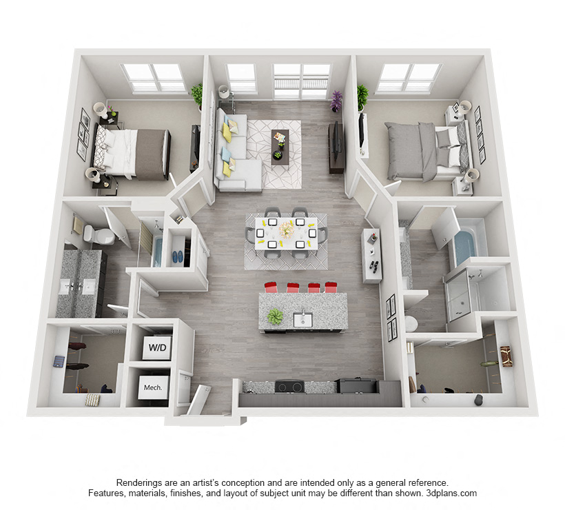 Two Bedroom Floor Plan - B5