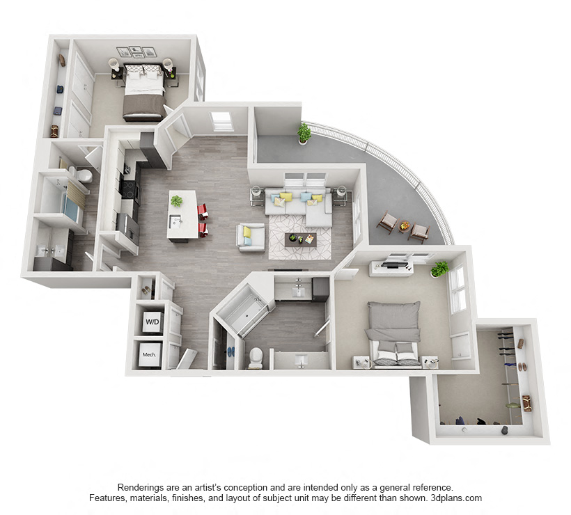 Two Bedroom Floor Plan - B9