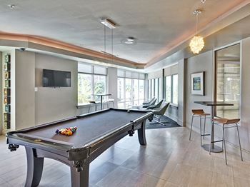 Game Room with Billiards at Dallas Apartment Near Oak Lawn